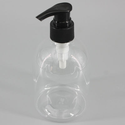 Cylinder 24mm 10.14oz Clear Plastic Shampoo Bottles