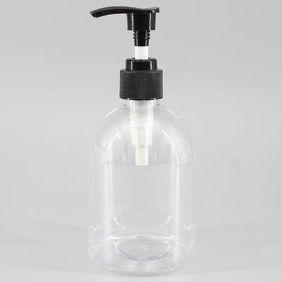 Cylinder 24mm 10.14oz Clear Plastic Shampoo Bottles