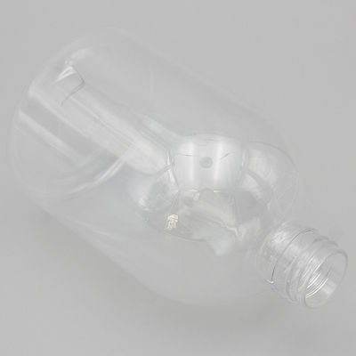 Cylinder 24mm 10.14oz Clear Plastic Shampoo Bottles