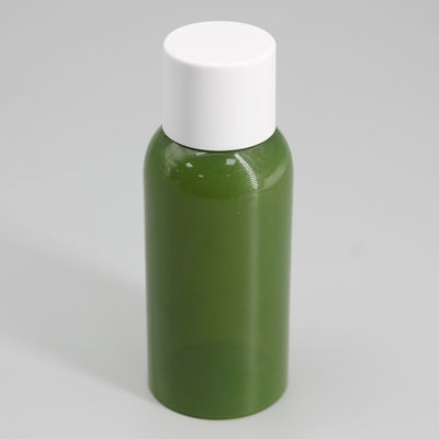 Cylinder Toner Hand Cream Skin Care Bottle PET Green Packaging Plastic Bottle 80ml Screw Cap Small Cosmetic Bottle