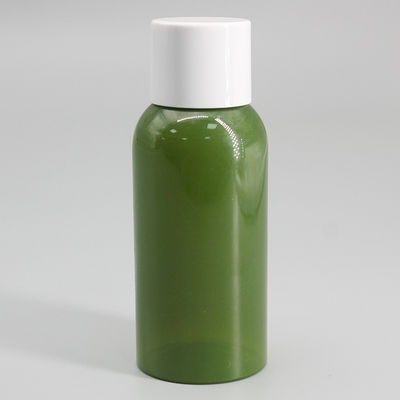 Cylinder Toner Hand Cream Skin Care Bottle PET Green Packaging Plastic Bottle 80ml Screw Cap Small Cosmetic Bottle