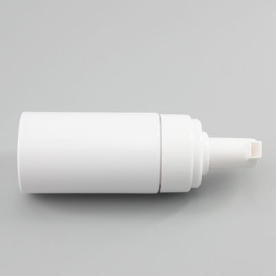 White PET Cosmetic Bottle Cylinder Foam Facial Cleanser Bottle 120ml
