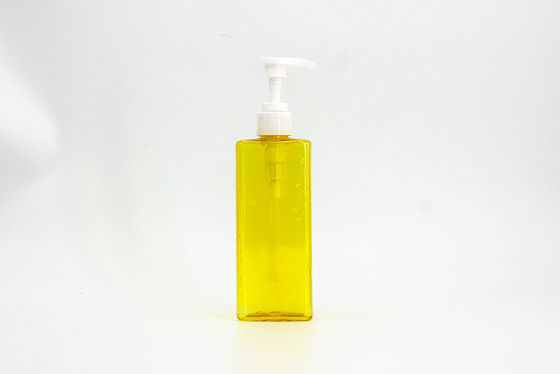 Yellow Cuboid Plastic 250ml 24mm Hand Sanitizer Gel Bottle