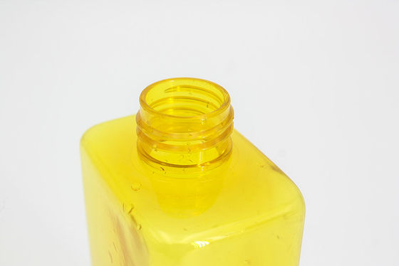 Yellow Cuboid Plastic 250ml 24mm Hand Sanitizer Gel Bottle