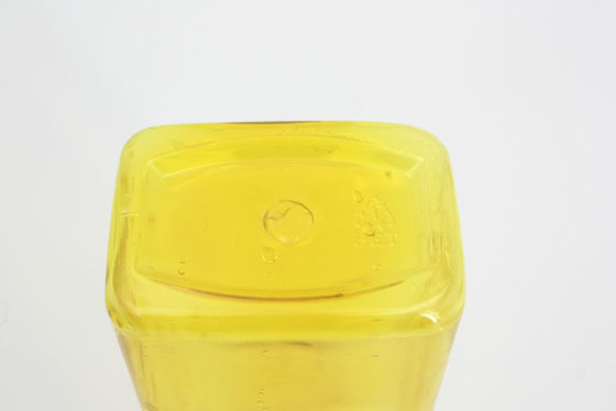 Yellow Cuboid Plastic 250ml 24mm Hand Sanitizer Gel Bottle
