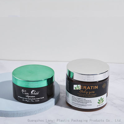 Amber  Body Butter 250ml 400ml PET Clear Cosmetic Jars