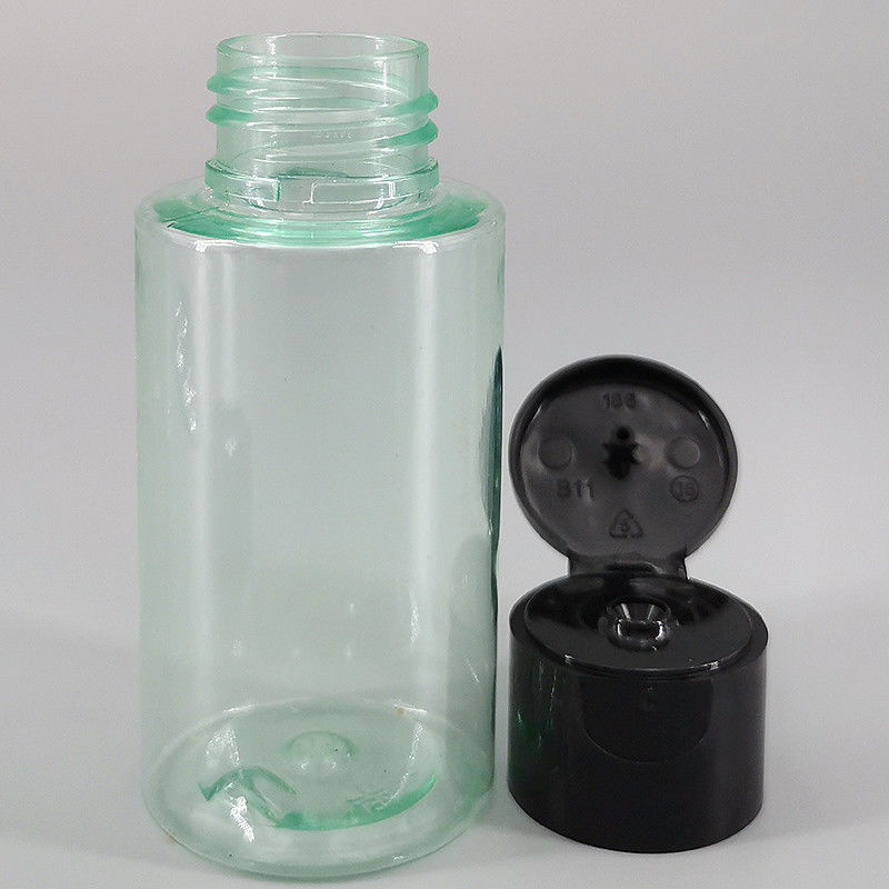 Clear Green 24mm Mini 2.1oz Plastic Liquor Bottles
