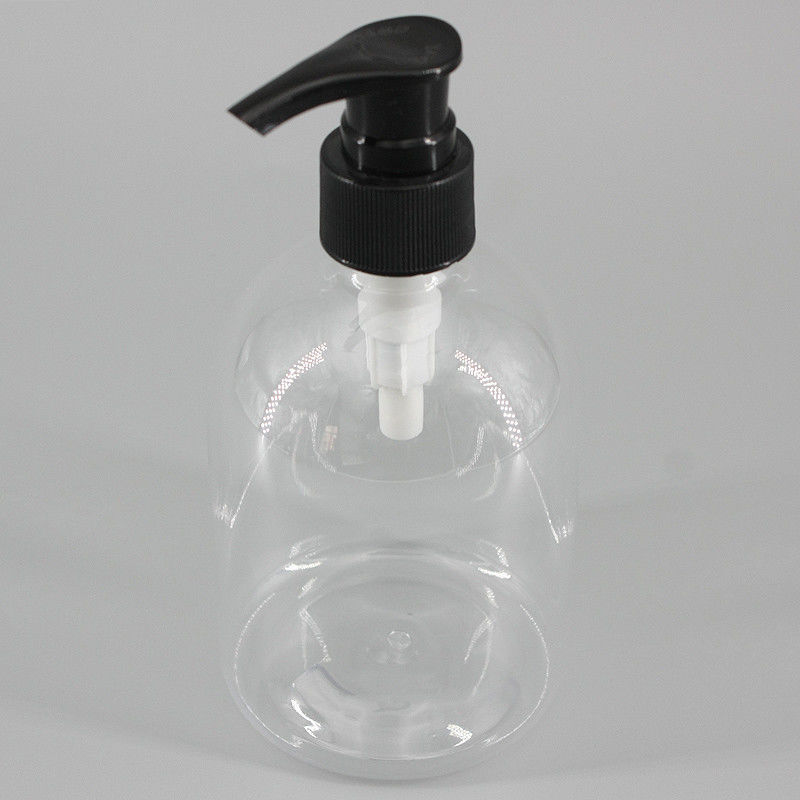 Cylinder 24mm 10.14oz Clear Plastic Shampoo Bottles